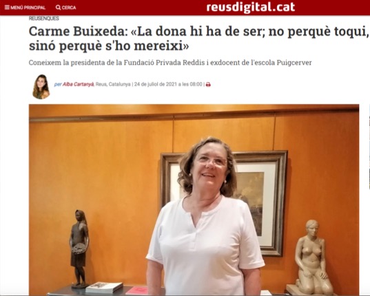 ENTREVISTA A LA PRESIDENTA DE LA FUNDACIÓ REDDIS - REUSDIGITAL