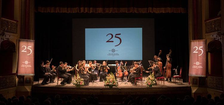 Concert del 25è aniversari de la Fundació al Teatre Bartina, amb la Banda Simfònica de Reus
